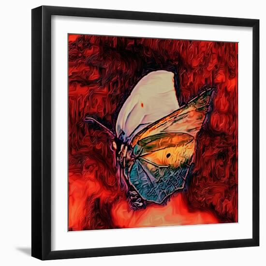 Butterfly, 2021, (digital)-Scott J. Davis-Framed Giclee Print
