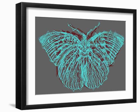 Butterfly 8,2020,(Mixed Media)-Alex Caminker-Framed Giclee Print