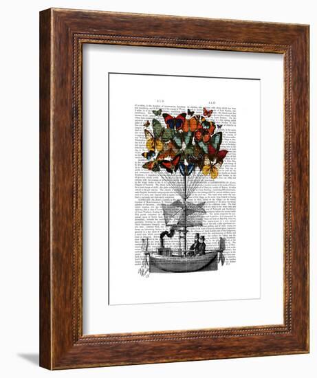 Butterfly Airship-Fab Funky-Framed Art Print