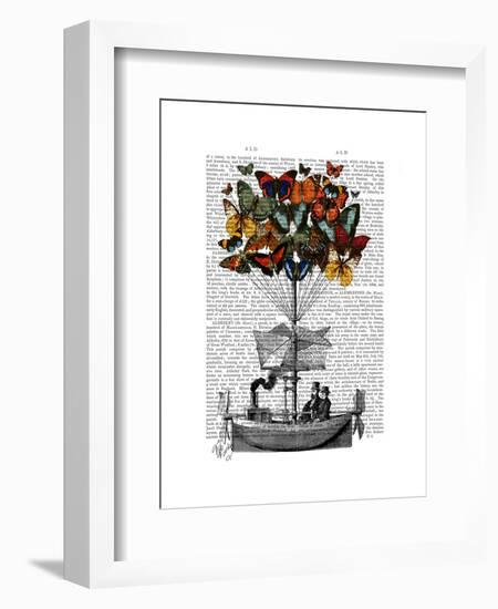 Butterfly Airship-Fab Funky-Framed Art Print