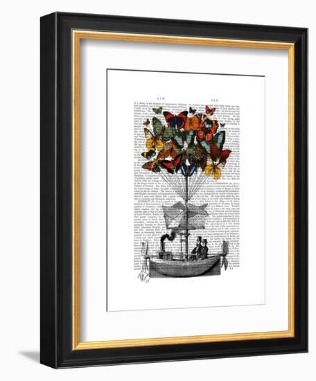 Butterfly Airship-Fab Funky-Framed Art Print