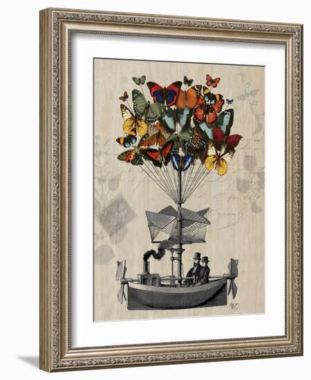 Butterfly Airship-Fab Funky-Framed Art Print