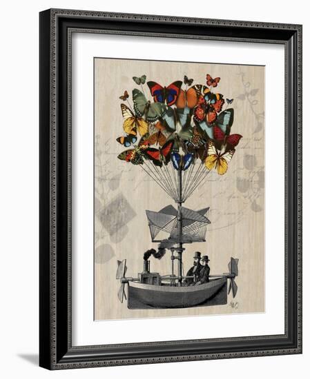 Butterfly Airship-Fab Funky-Framed Art Print