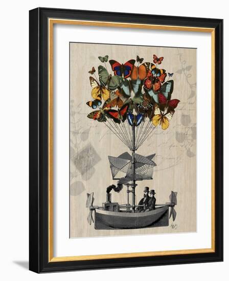 Butterfly Airship-Fab Funky-Framed Art Print