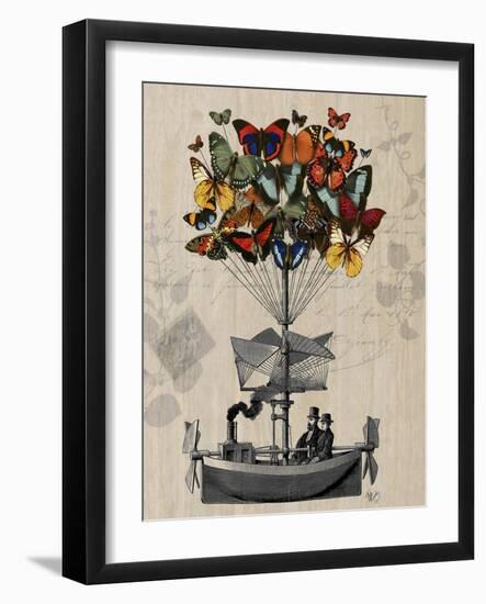 Butterfly Airship-Fab Funky-Framed Art Print