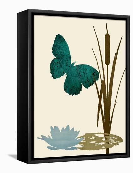 Butterfly and Cat Tails-Karen Williams-Framed Premier Image Canvas