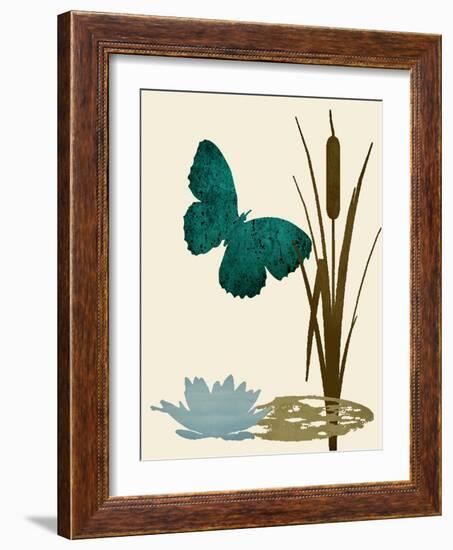 Butterfly and Cat Tails-Karen Williams-Framed Giclee Print