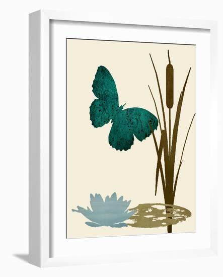 Butterfly and Cat Tails-Karen Williams-Framed Giclee Print