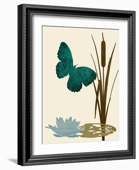 Butterfly and Cat Tails-Karen Williams-Framed Giclee Print