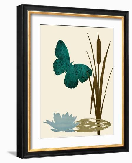 Butterfly and Cat Tails-Karen Williams-Framed Giclee Print