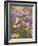 Butterfly and Finch Amongst Flowers-William Vanderdasson-Framed Giclee Print