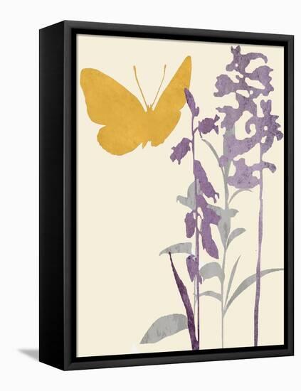 Butterfly and Flowers-Karen Williams-Framed Premier Image Canvas