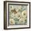 Butterfly and Hollyhocks II-Tim O'toole-Framed Art Print