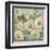 Butterfly and Hollyhocks II-Tim O'toole-Framed Art Print