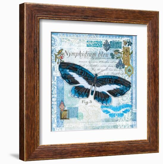 Butterfly Artifact Blue-Alan Hopfensperger-Framed Art Print