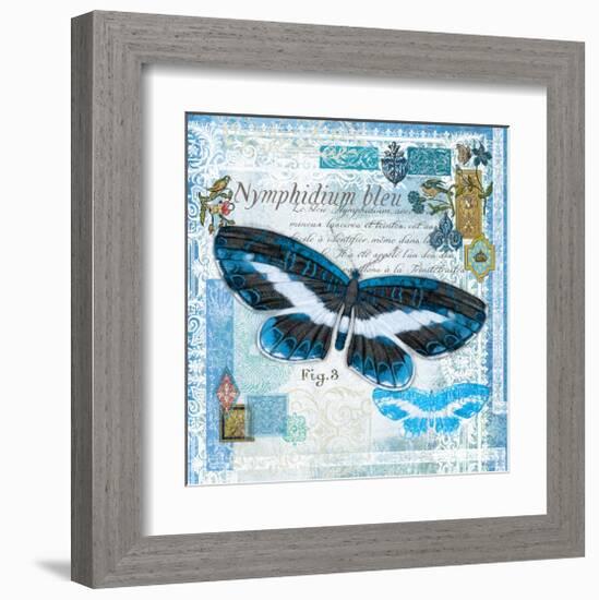 Butterfly Artifact Blue-Alan Hopfensperger-Framed Art Print