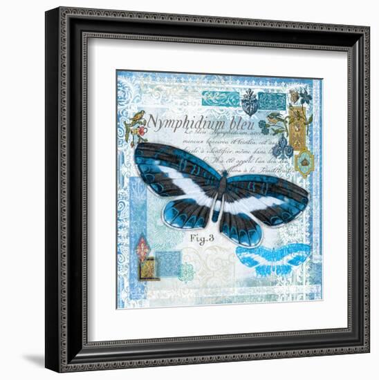 Butterfly Artifact Blue-Alan Hopfensperger-Framed Art Print