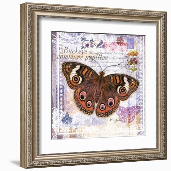 Butterfly Artifact Lilac-Alan Hopfensperger-Framed Art Print