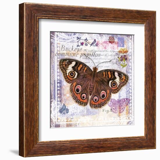 Butterfly Artifact Lilac-Alan Hopfensperger-Framed Art Print