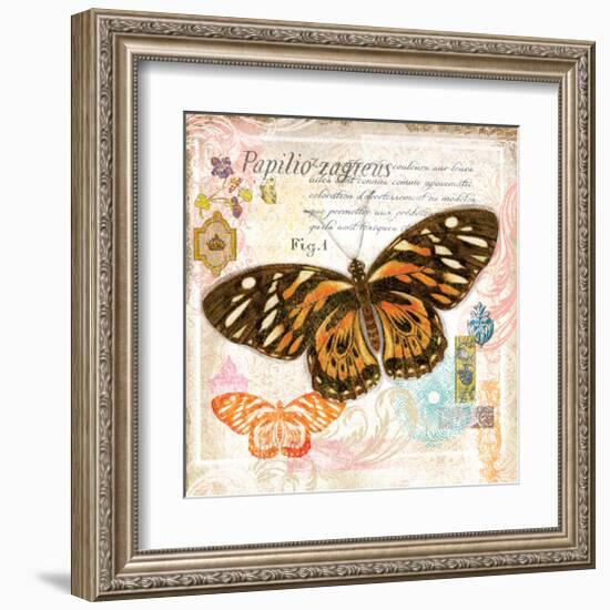 Butterfly Artifact Pink-Alan Hopfensperger-Framed Art Print