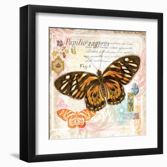 Butterfly Artifact Pink-Alan Hopfensperger-Framed Art Print