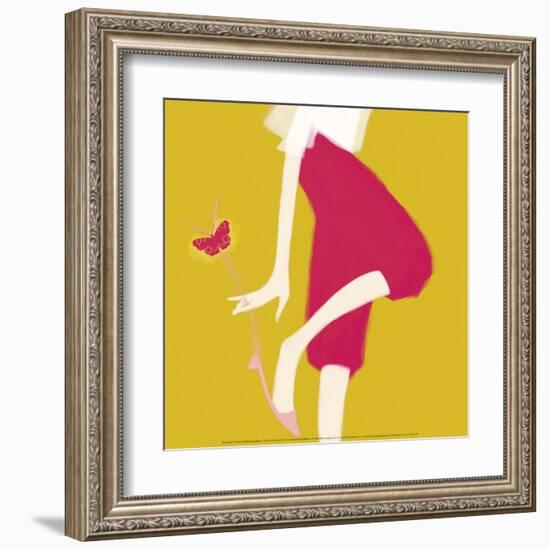 Butterfly Ballet Flat-Nicole De Rueda-Framed Art Print