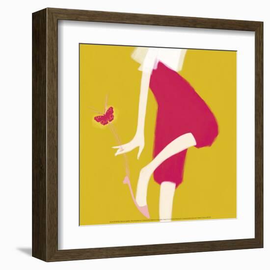 Butterfly Ballet Flat-Nicole De Rueda-Framed Art Print