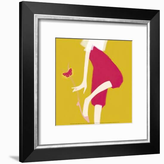 Butterfly Ballet Flat-Nicole De Rueda-Framed Art Print