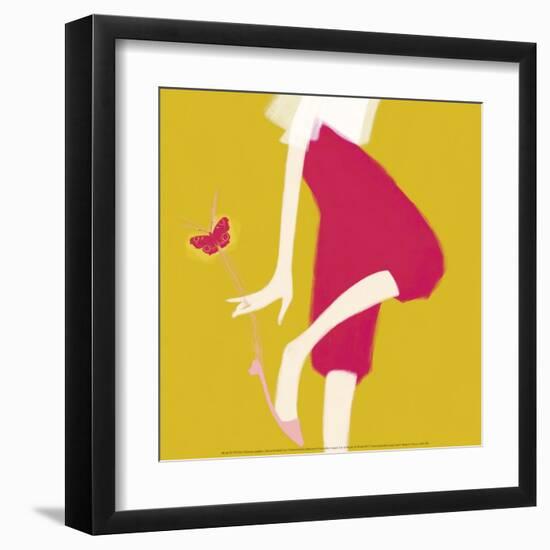 Butterfly Ballet Flat-Nicole De Rueda-Framed Art Print