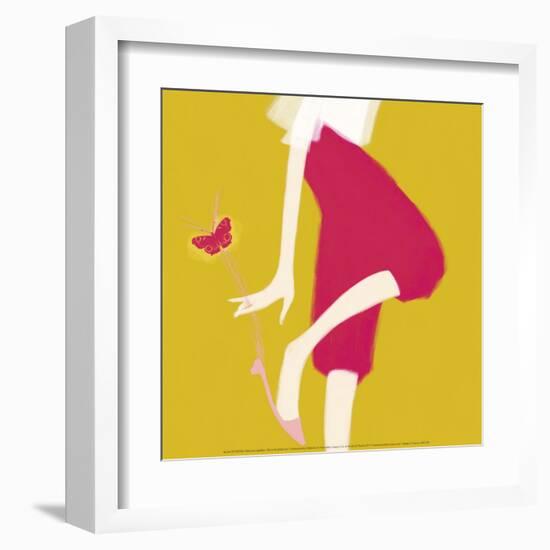 Butterfly Ballet Flat-Nicole De Rueda-Framed Art Print