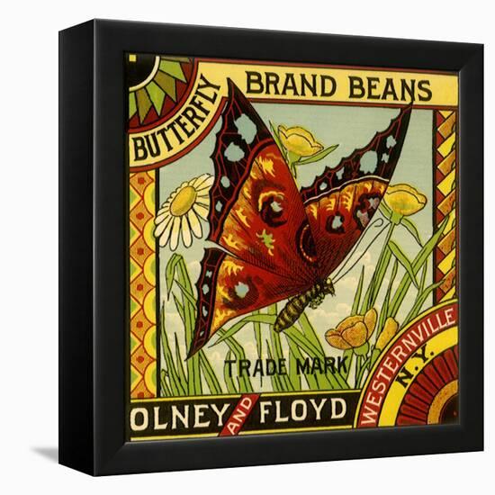 Butterfly Bean Label-null-Framed Premier Image Canvas