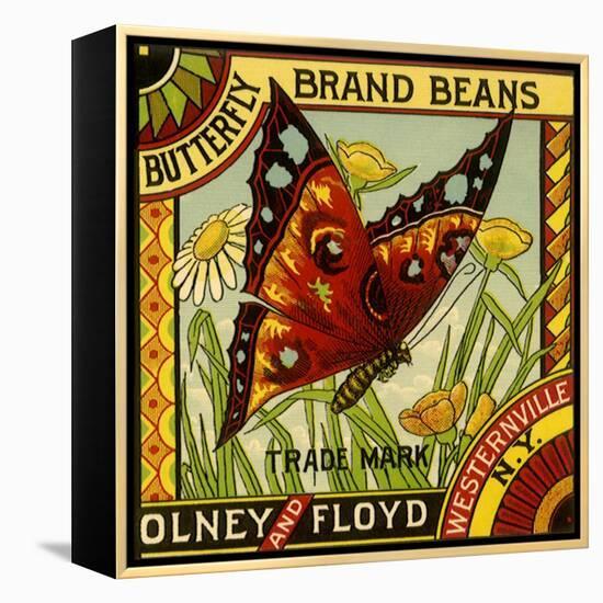 Butterfly Bean Label-null-Framed Premier Image Canvas