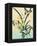 Butterfly Botanical Yellow Flowers Collage-Piddix-Framed Stretched Canvas