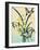 Butterfly Botanical Yellow Flowers Collage-Piddix-Framed Art Print