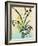 Butterfly Botanical Yellow Flowers Collage-Piddix-Framed Art Print