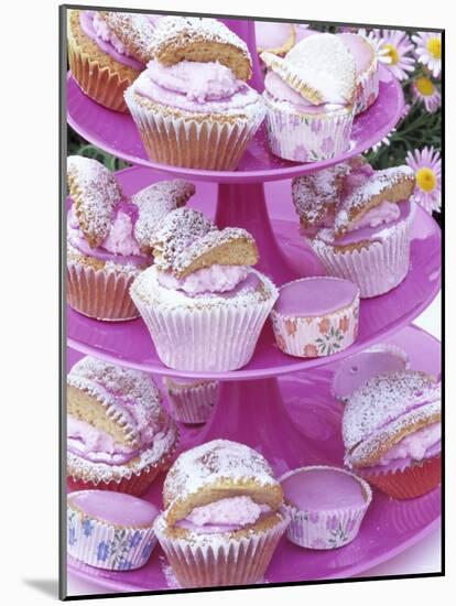 Butterfly Buns on Tiered Stand (UK)-Linda Burgess-Mounted Photographic Print