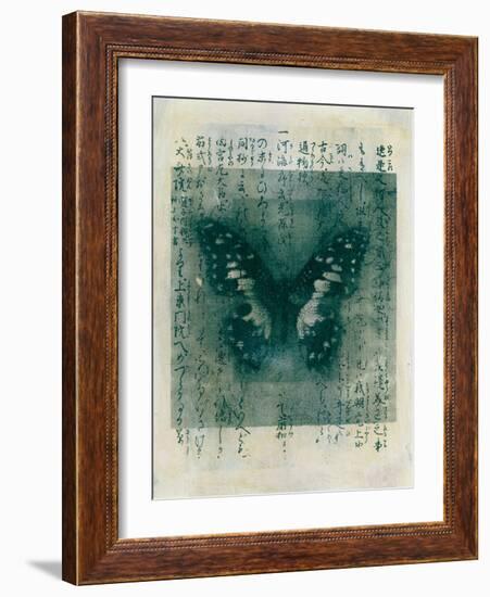 Butterfly Calligraphy I-Elena Ray-Framed Art Print