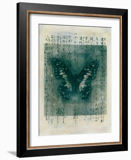 Butterfly Calligraphy I-Elena Ray-Framed Art Print