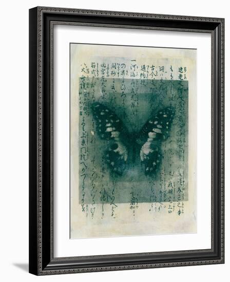 Butterfly Calligraphy I-Elena Ray-Framed Art Print