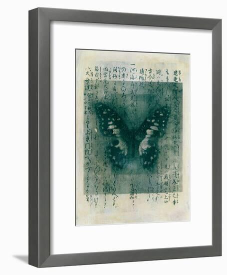 Butterfly Calligraphy I-Elena Ray-Framed Art Print