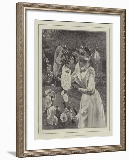 Butterfly-Catching-Pierre Andre Brouillet-Framed Giclee Print