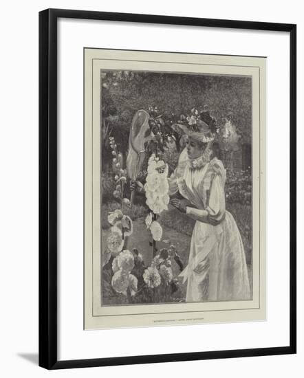 Butterfly-Catching-Pierre Andre Brouillet-Framed Giclee Print