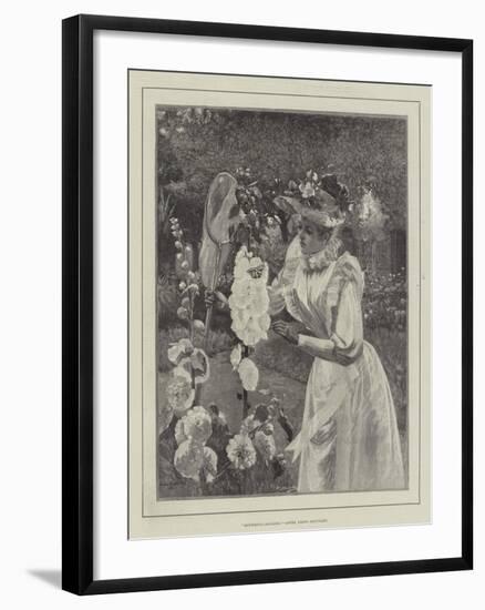 Butterfly-Catching-Pierre Andre Brouillet-Framed Giclee Print