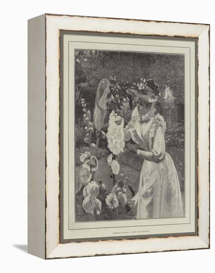 Butterfly-Catching-Pierre Andre Brouillet-Framed Premier Image Canvas