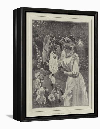 Butterfly-Catching-Pierre Andre Brouillet-Framed Premier Image Canvas