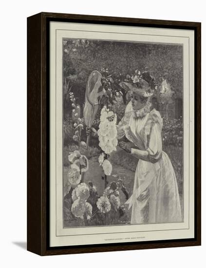 Butterfly-Catching-Pierre Andre Brouillet-Framed Premier Image Canvas