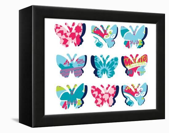 Butterfly Collage-null-Framed Premier Image Canvas