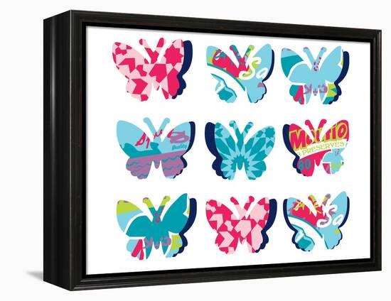 Butterfly Collage-null-Framed Premier Image Canvas