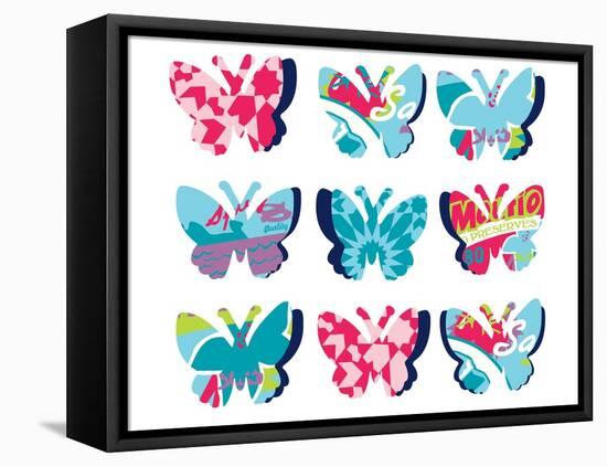 Butterfly Collage-null-Framed Premier Image Canvas