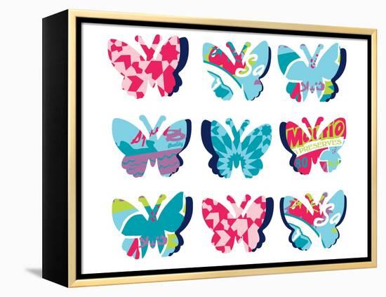 Butterfly Collage-null-Framed Premier Image Canvas